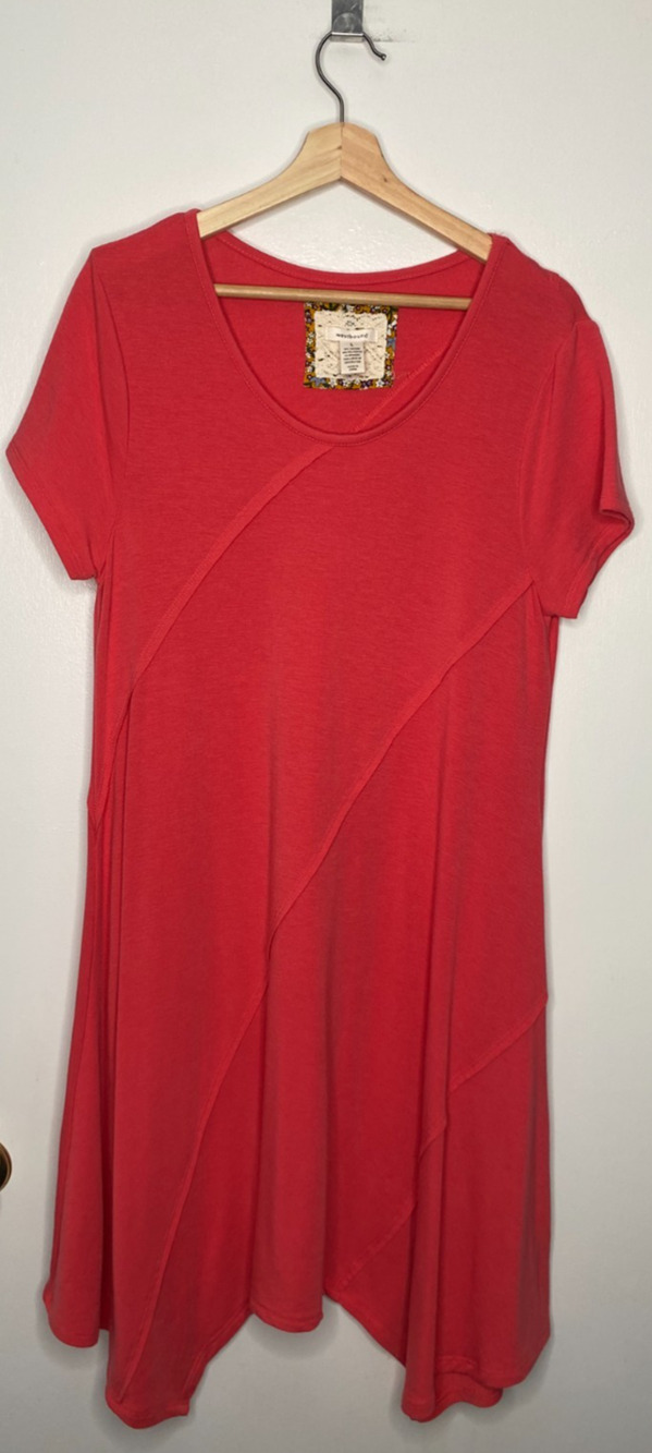 Westbound Pink Coral Knit Dress – Women’s Size Large